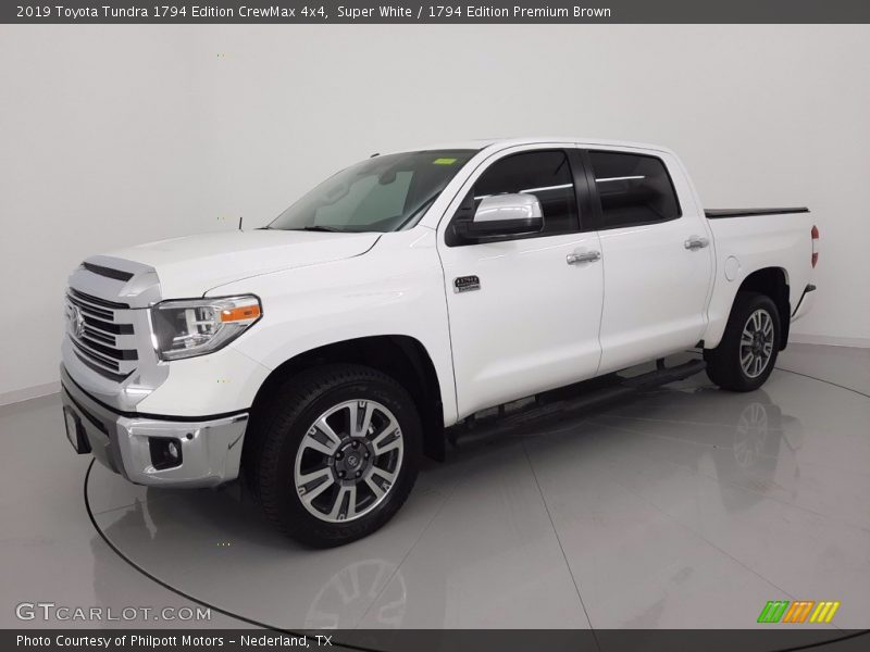 Super White / 1794 Edition Premium Brown 2019 Toyota Tundra 1794 Edition CrewMax 4x4