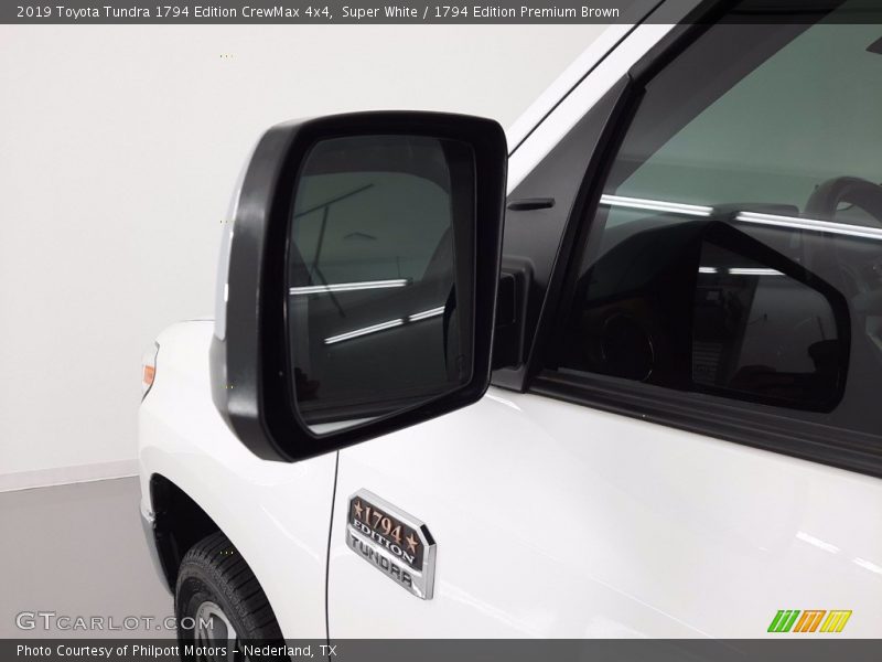 Super White / 1794 Edition Premium Brown 2019 Toyota Tundra 1794 Edition CrewMax 4x4