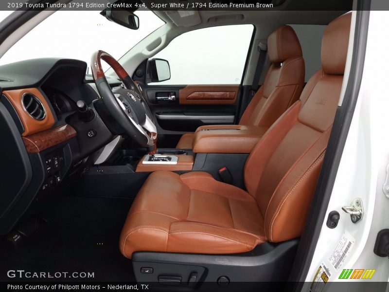Super White / 1794 Edition Premium Brown 2019 Toyota Tundra 1794 Edition CrewMax 4x4