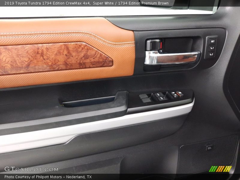 Super White / 1794 Edition Premium Brown 2019 Toyota Tundra 1794 Edition CrewMax 4x4