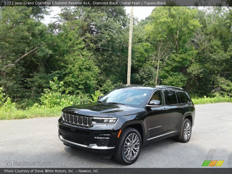 Diamond Black Crystal Pearl / Tupelo/Black 2021 Jeep Grand Cherokee L Summit Reserve 4x4