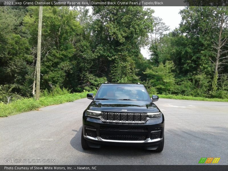 Diamond Black Crystal Pearl / Tupelo/Black 2021 Jeep Grand Cherokee L Summit Reserve 4x4