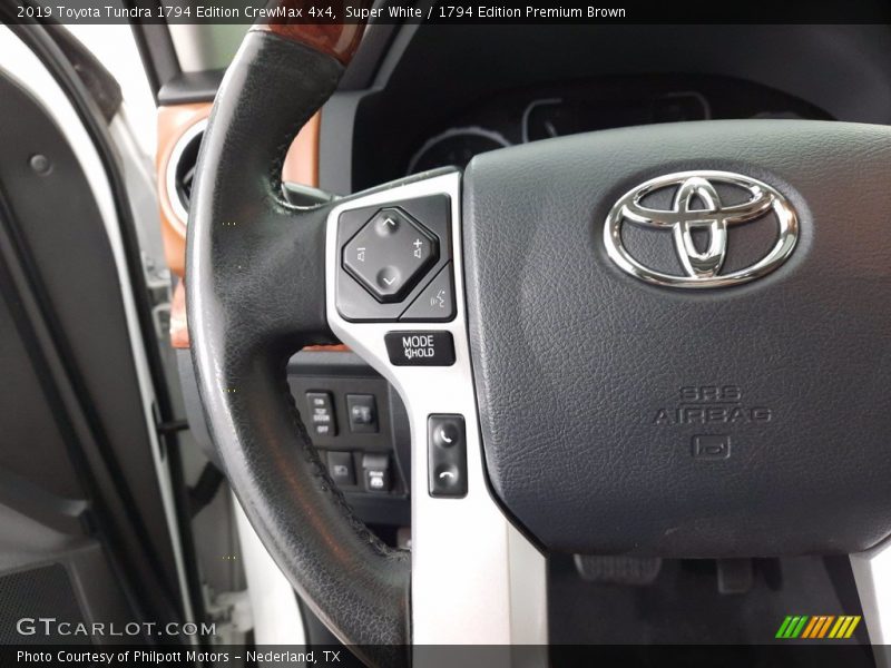 Super White / 1794 Edition Premium Brown 2019 Toyota Tundra 1794 Edition CrewMax 4x4
