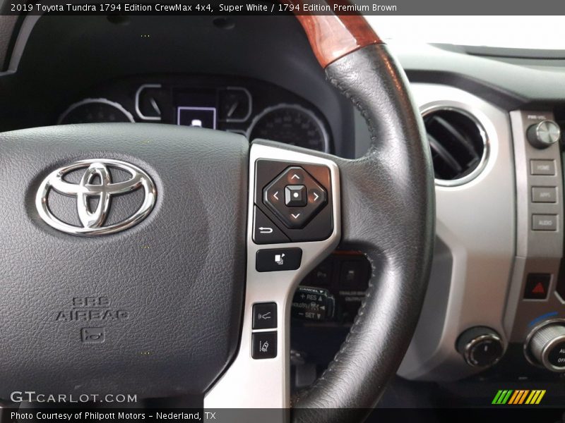 Super White / 1794 Edition Premium Brown 2019 Toyota Tundra 1794 Edition CrewMax 4x4