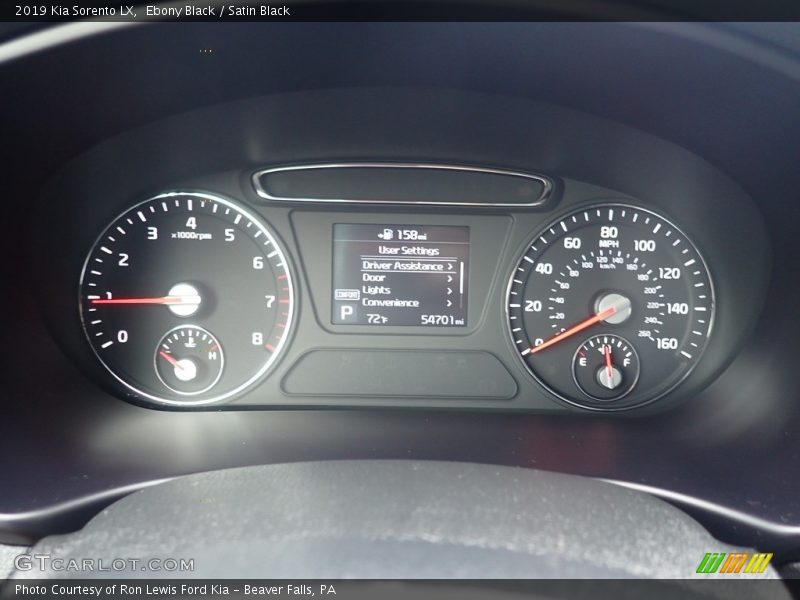 Ebony Black / Satin Black 2019 Kia Sorento LX