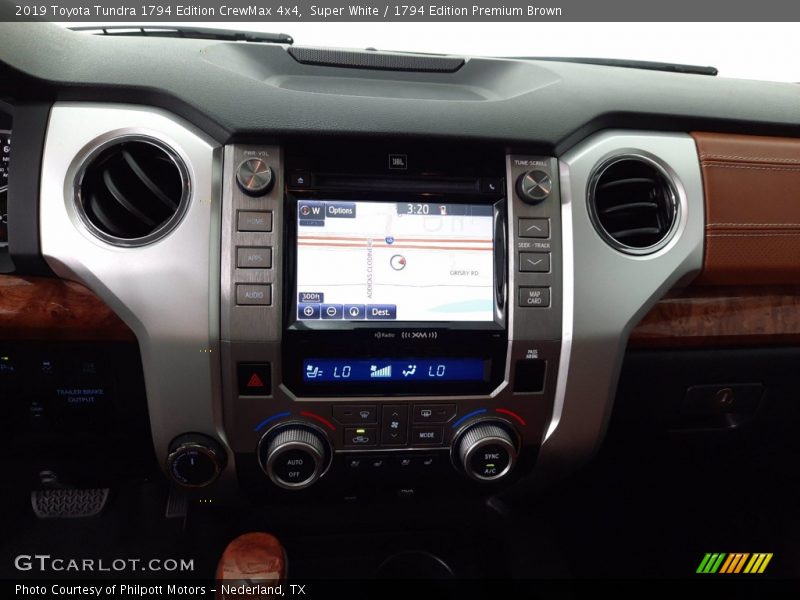 Super White / 1794 Edition Premium Brown 2019 Toyota Tundra 1794 Edition CrewMax 4x4