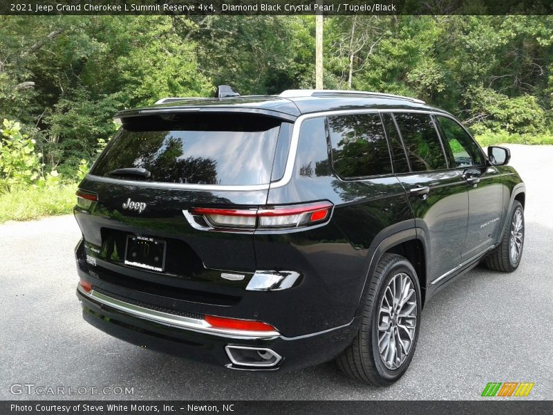 Diamond Black Crystal Pearl / Tupelo/Black 2021 Jeep Grand Cherokee L Summit Reserve 4x4