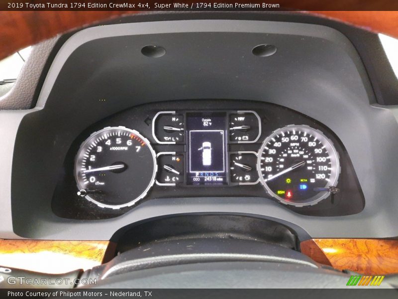Super White / 1794 Edition Premium Brown 2019 Toyota Tundra 1794 Edition CrewMax 4x4