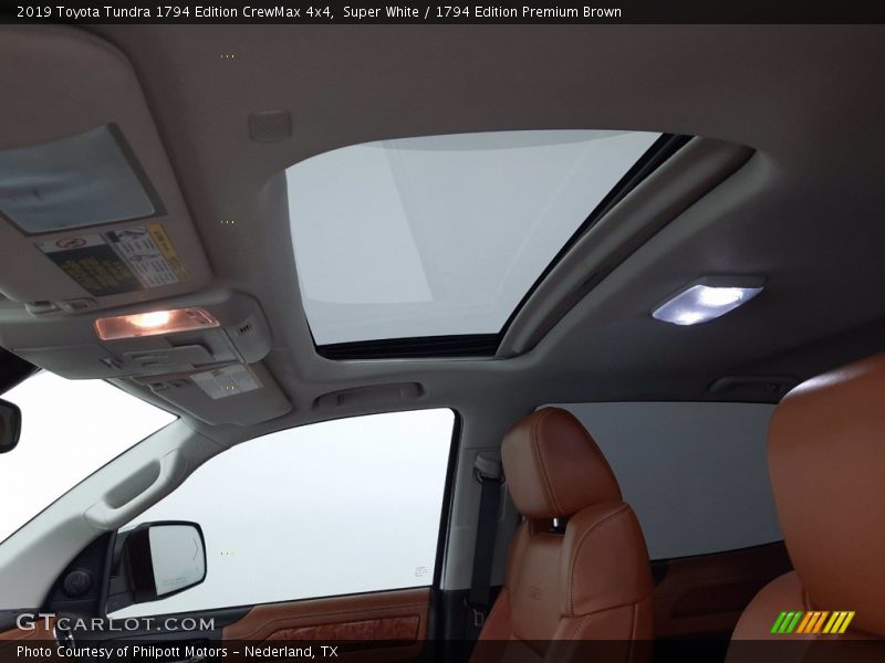 Super White / 1794 Edition Premium Brown 2019 Toyota Tundra 1794 Edition CrewMax 4x4