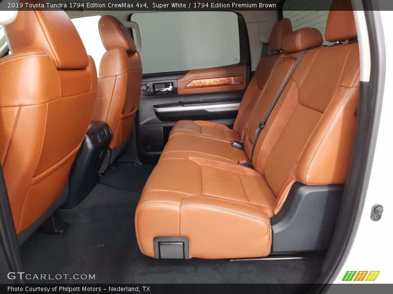 Super White / 1794 Edition Premium Brown 2019 Toyota Tundra 1794 Edition CrewMax 4x4