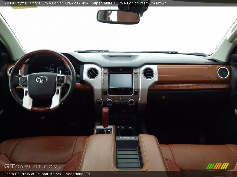 Super White / 1794 Edition Premium Brown 2019 Toyota Tundra 1794 Edition CrewMax 4x4
