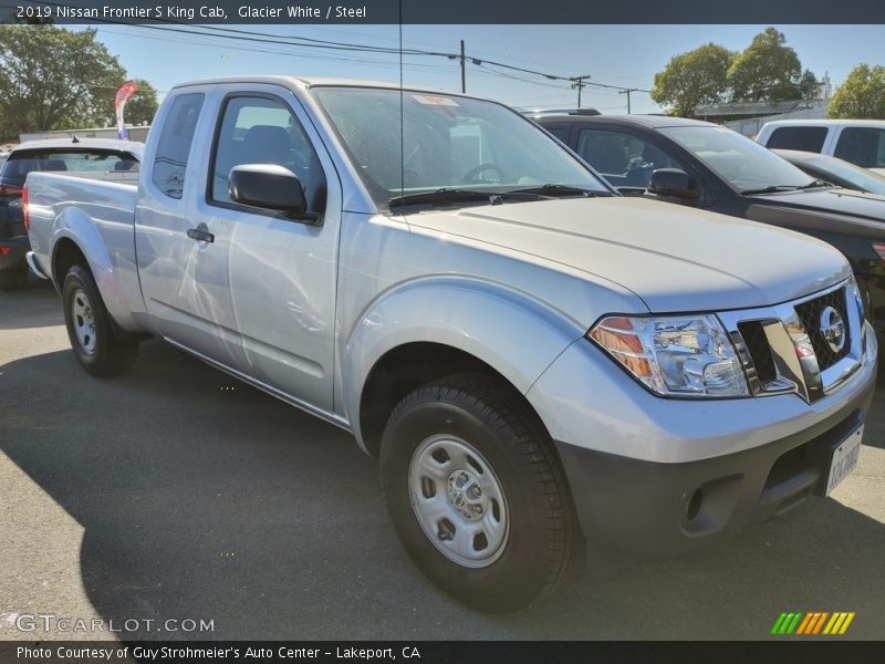 Glacier White / Steel 2019 Nissan Frontier S King Cab