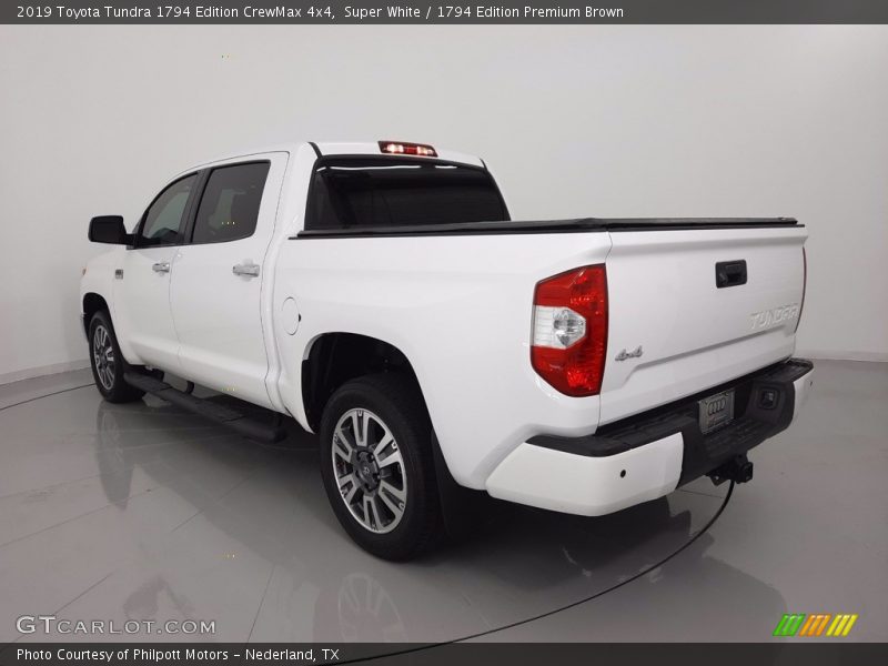 Super White / 1794 Edition Premium Brown 2019 Toyota Tundra 1794 Edition CrewMax 4x4