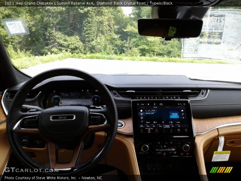 Diamond Black Crystal Pearl / Tupelo/Black 2021 Jeep Grand Cherokee L Summit Reserve 4x4
