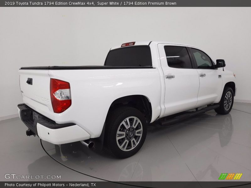 Super White / 1794 Edition Premium Brown 2019 Toyota Tundra 1794 Edition CrewMax 4x4