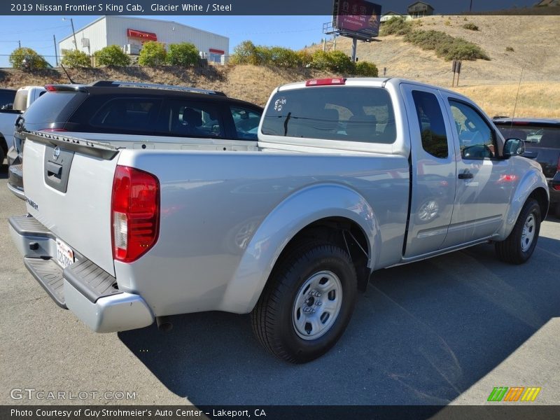 Glacier White / Steel 2019 Nissan Frontier S King Cab
