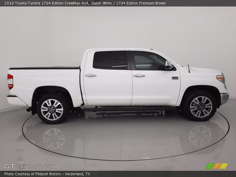 Super White / 1794 Edition Premium Brown 2019 Toyota Tundra 1794 Edition CrewMax 4x4