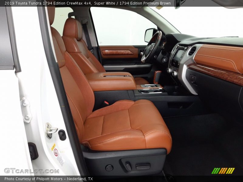 Super White / 1794 Edition Premium Brown 2019 Toyota Tundra 1794 Edition CrewMax 4x4