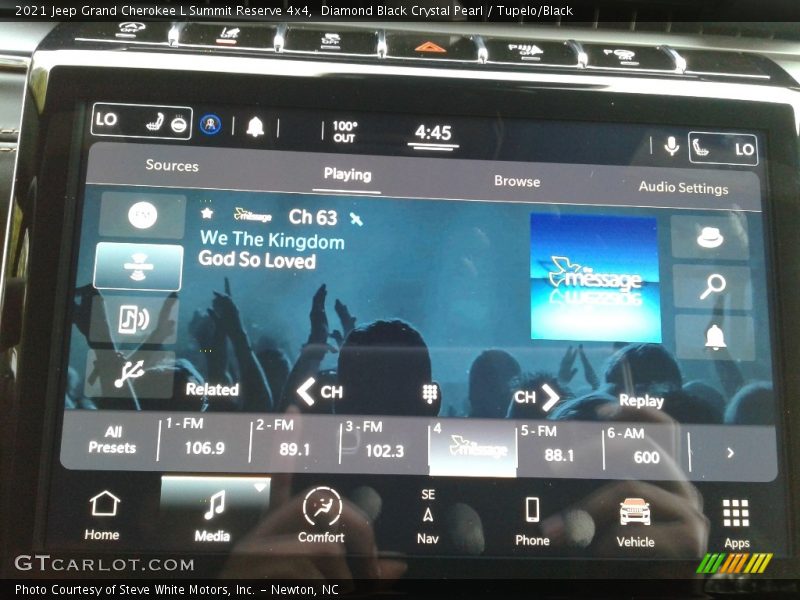 Diamond Black Crystal Pearl / Tupelo/Black 2021 Jeep Grand Cherokee L Summit Reserve 4x4