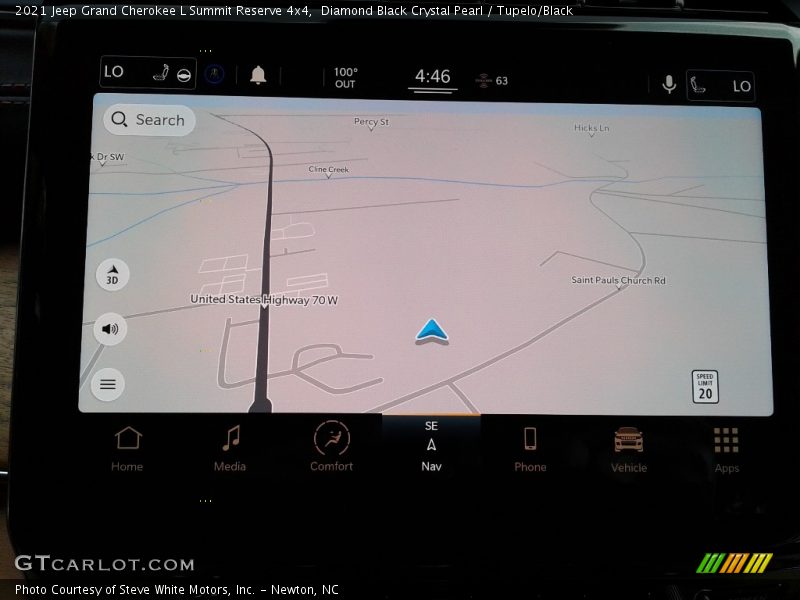 Navigation of 2021 Grand Cherokee L Summit Reserve 4x4