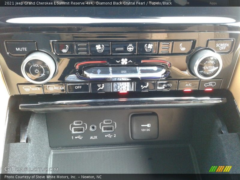 Diamond Black Crystal Pearl / Tupelo/Black 2021 Jeep Grand Cherokee L Summit Reserve 4x4