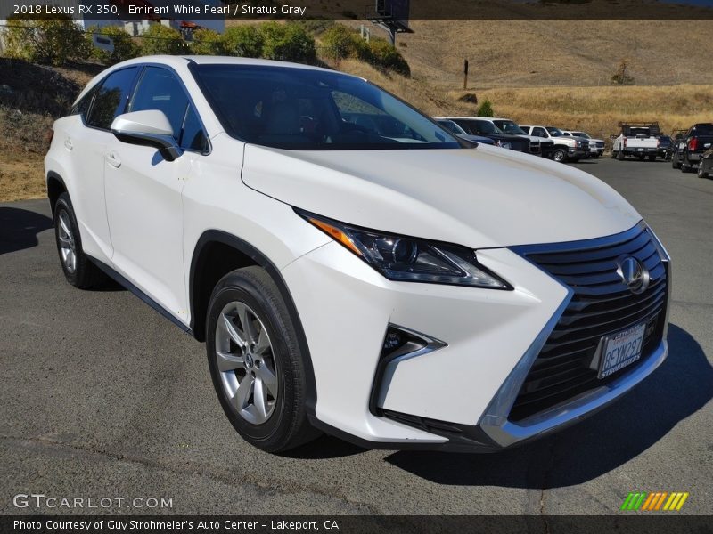 Front 3/4 View of 2018 RX 350