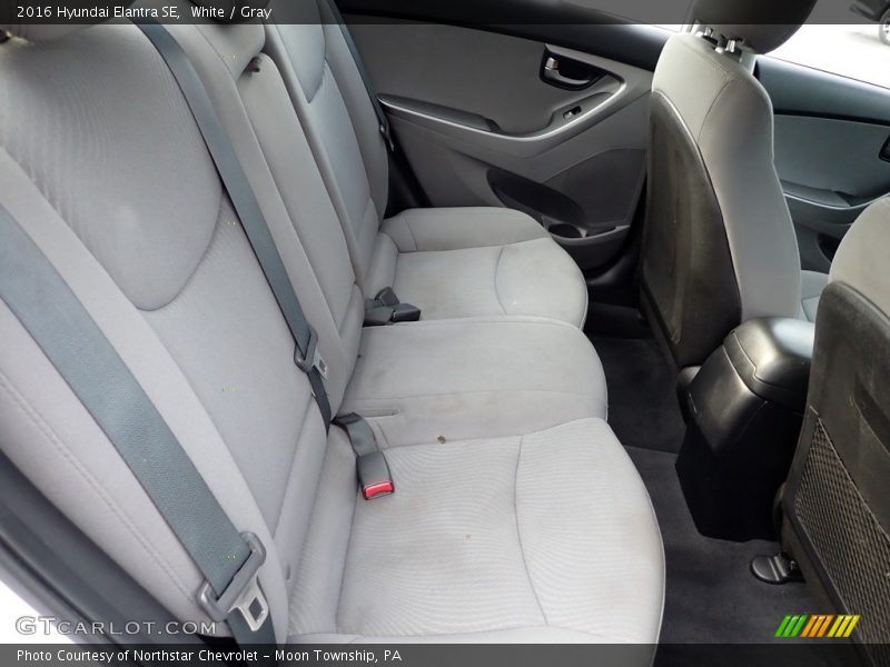 White / Gray 2016 Hyundai Elantra SE