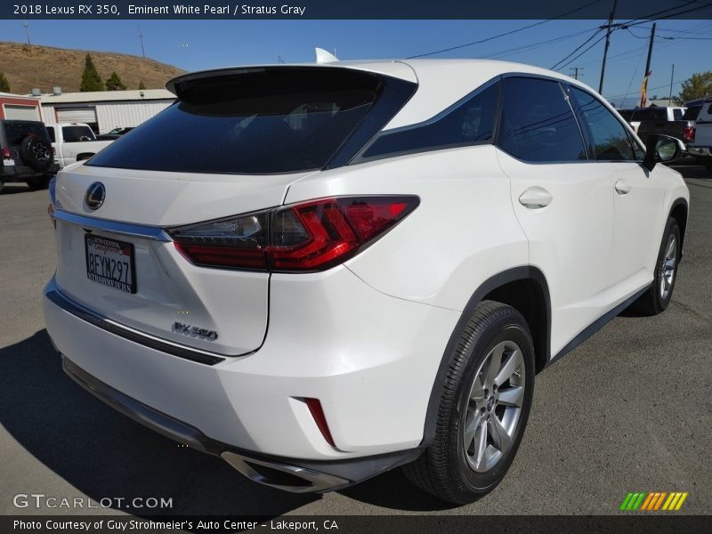 Eminent White Pearl / Stratus Gray 2018 Lexus RX 350