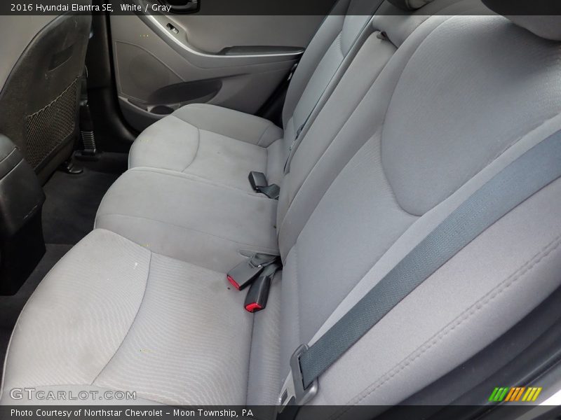 White / Gray 2016 Hyundai Elantra SE