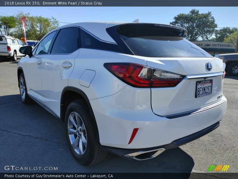 Eminent White Pearl / Stratus Gray 2018 Lexus RX 350