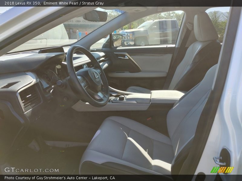 Eminent White Pearl / Stratus Gray 2018 Lexus RX 350