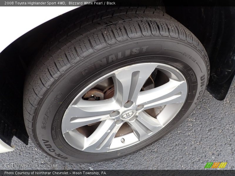 Blizzard White Pearl / Black 2008 Toyota Highlander Sport 4WD