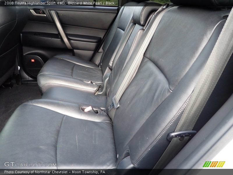 Blizzard White Pearl / Black 2008 Toyota Highlander Sport 4WD