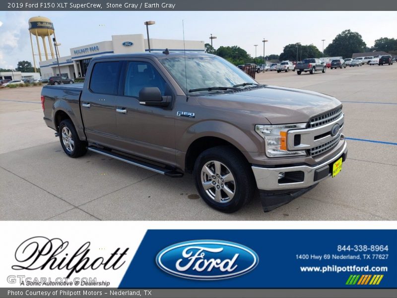Stone Gray / Earth Gray 2019 Ford F150 XLT SuperCrew