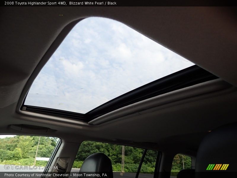 Blizzard White Pearl / Black 2008 Toyota Highlander Sport 4WD