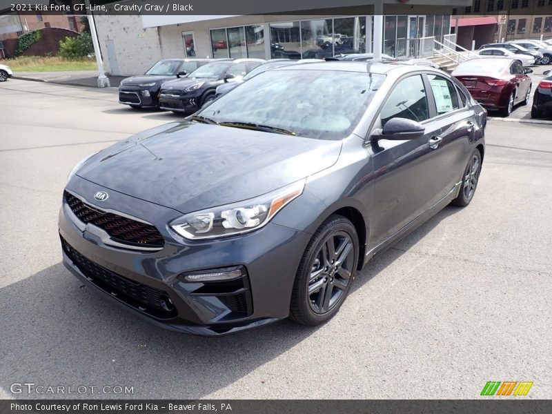 Gravity Gray / Black 2021 Kia Forte GT-Line