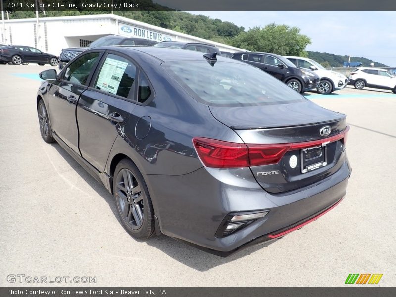Gravity Gray / Black 2021 Kia Forte GT-Line