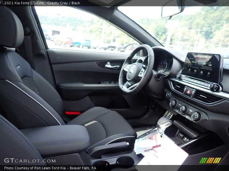 Gravity Gray / Black 2021 Kia Forte GT-Line