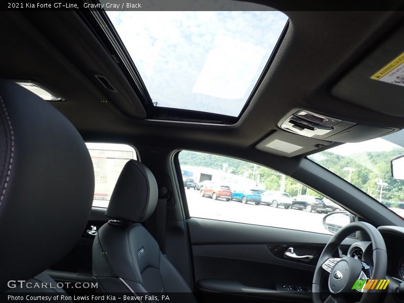 Gravity Gray / Black 2021 Kia Forte GT-Line