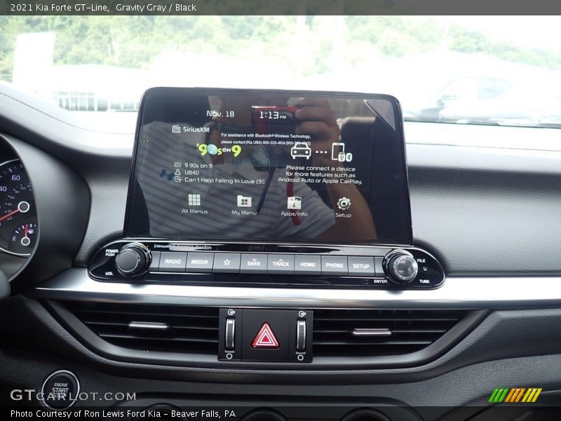 Gravity Gray / Black 2021 Kia Forte GT-Line