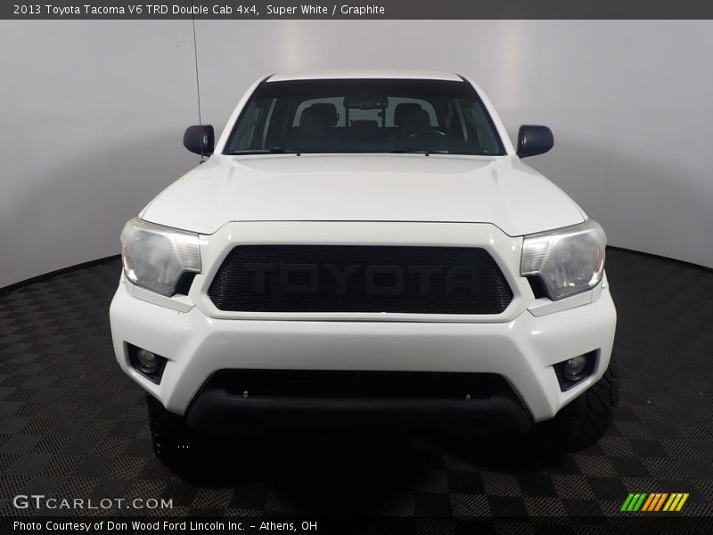 Super White / Graphite 2013 Toyota Tacoma V6 TRD Double Cab 4x4