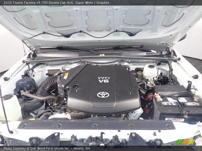 Super White / Graphite 2013 Toyota Tacoma V6 TRD Double Cab 4x4