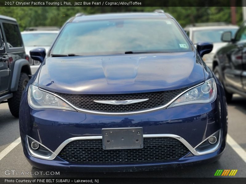 Jazz Blue Pearl / Cognac/Alloy/Toffee 2017 Chrysler Pacifica Touring L Plus