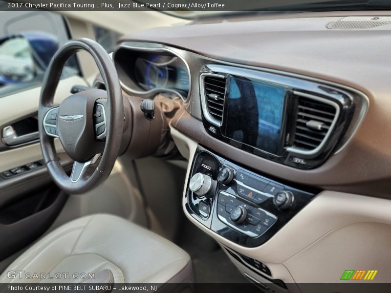 Jazz Blue Pearl / Cognac/Alloy/Toffee 2017 Chrysler Pacifica Touring L Plus