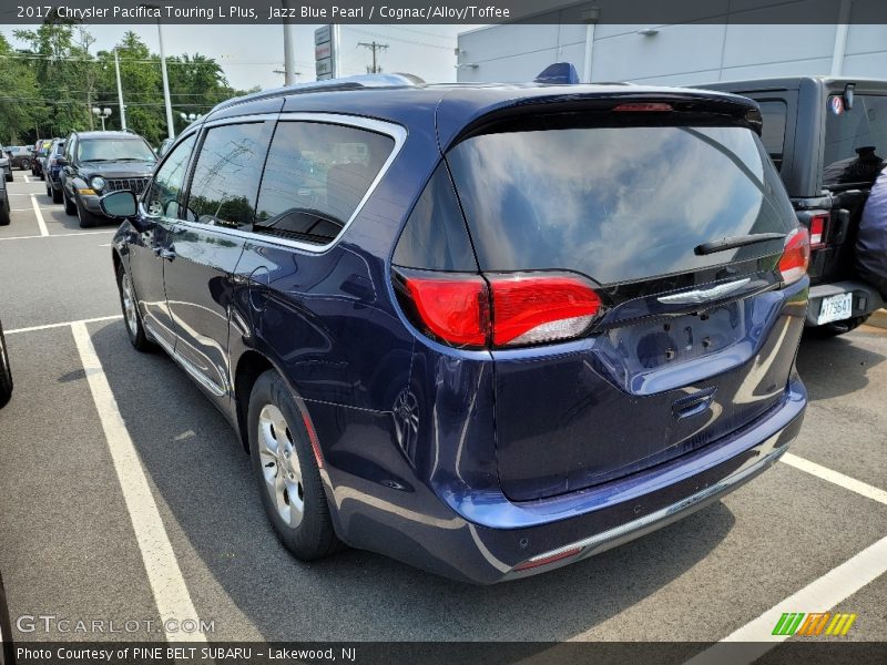 Jazz Blue Pearl / Cognac/Alloy/Toffee 2017 Chrysler Pacifica Touring L Plus