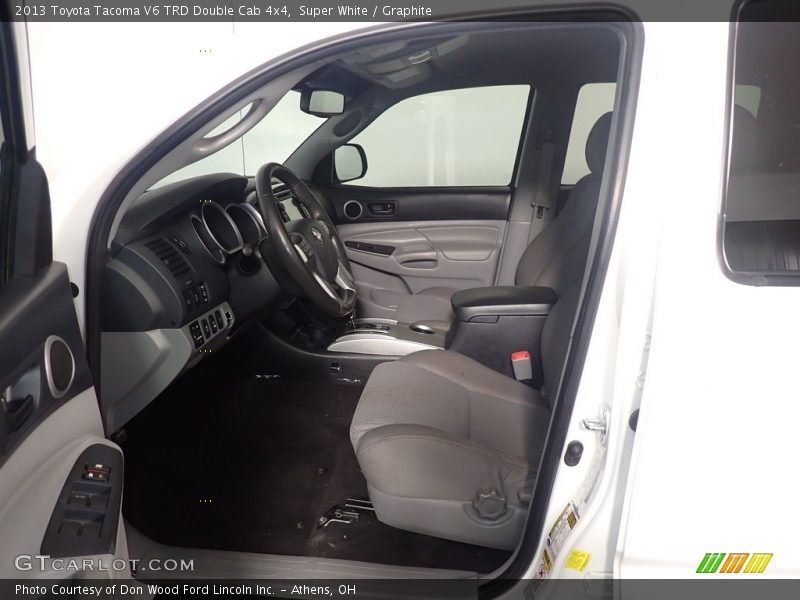 Super White / Graphite 2013 Toyota Tacoma V6 TRD Double Cab 4x4