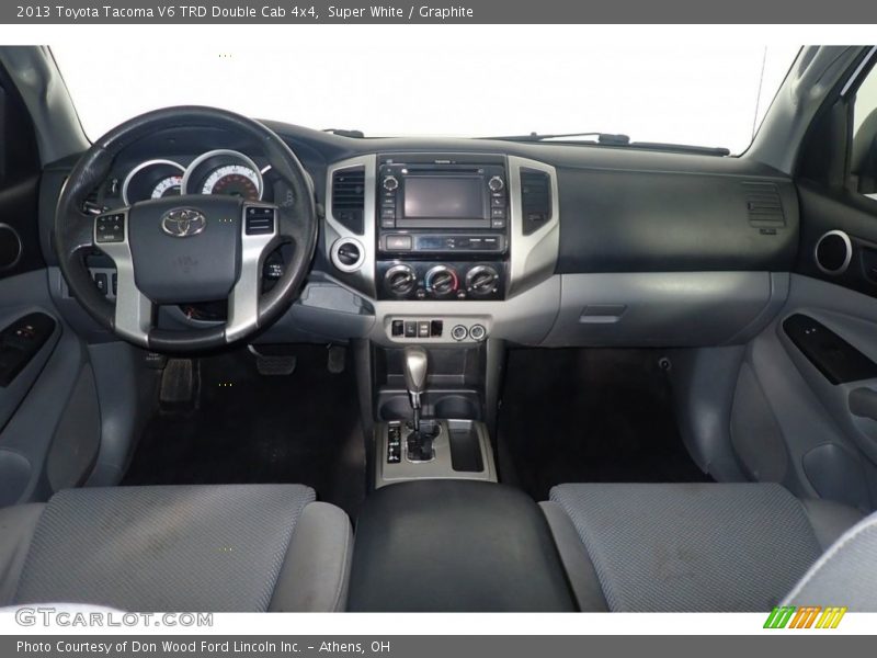 Super White / Graphite 2013 Toyota Tacoma V6 TRD Double Cab 4x4