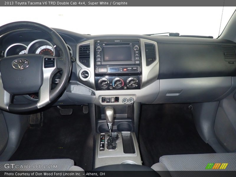 Super White / Graphite 2013 Toyota Tacoma V6 TRD Double Cab 4x4