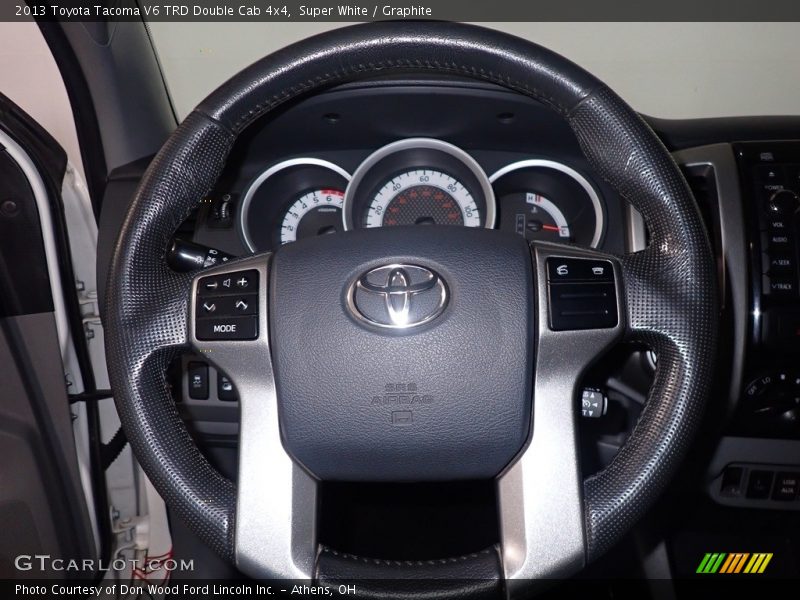 Super White / Graphite 2013 Toyota Tacoma V6 TRD Double Cab 4x4