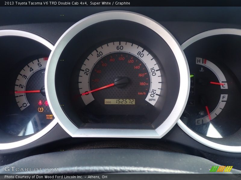 Super White / Graphite 2013 Toyota Tacoma V6 TRD Double Cab 4x4